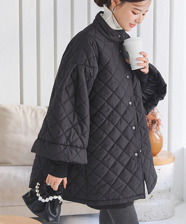 袖リブ中綿キルティングコート [K1278] | 神戸レタス(KOBE LETTUCE
