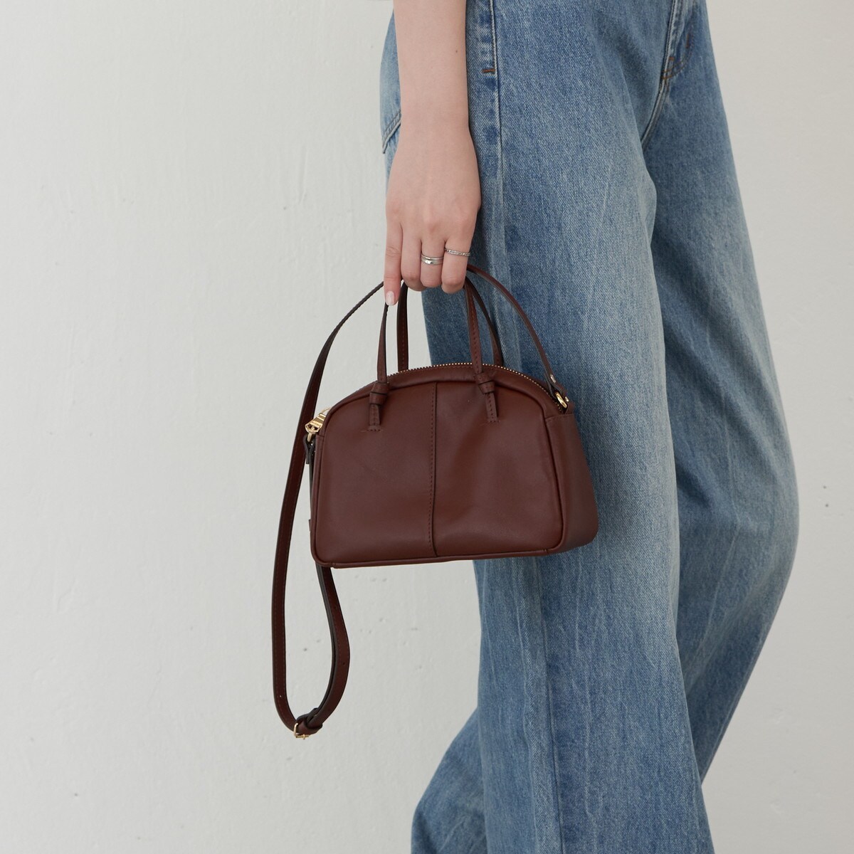 レザー2WAYミニボストンバッグ(CE-1567) | ラシット(russet) | マルイ