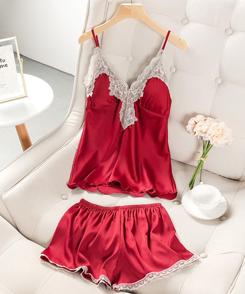 00sLIZLISA系 薔薇 フリル ハシゴレース ベビードール キャミソール