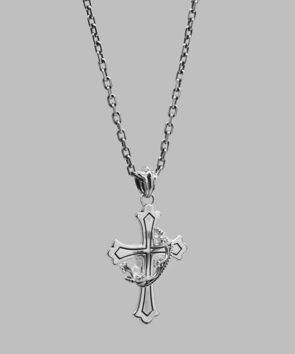 LH HOWL ハウリングクロスネックレス/S SIZE/シルバー925 | ライオン