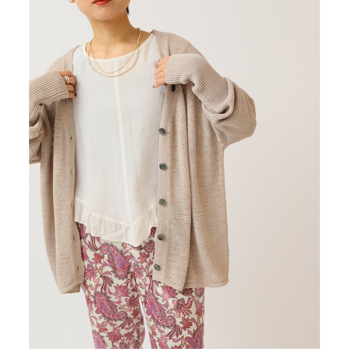 テープヤーン2WAY Vネックカーディガン◇ | イエナ(IENA) | マルイ