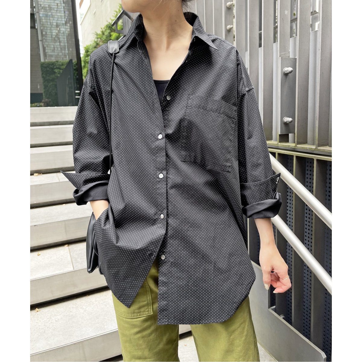 50コットンドットオーバーシャツ | スピック＆スパン(Spick and Span