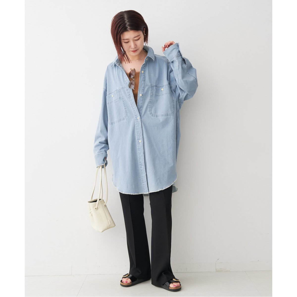 ブリーチデニムルーズシャツ | スピック＆スパン(Spick and Span