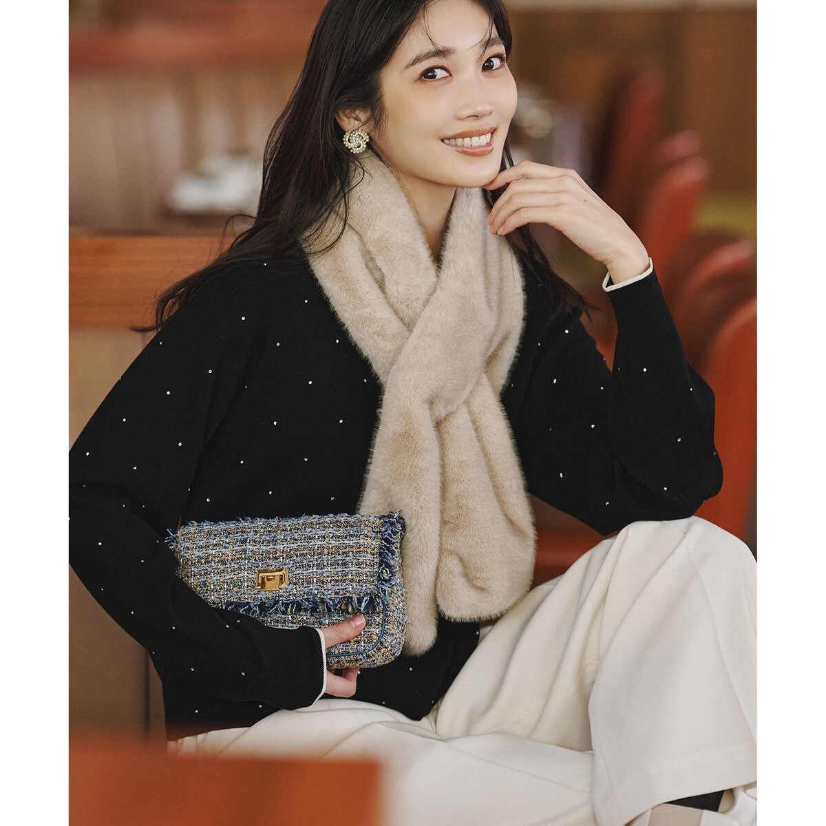 滝沢眞規子さん着用/CanCam11月号掲載】ナチュラルストレッチ