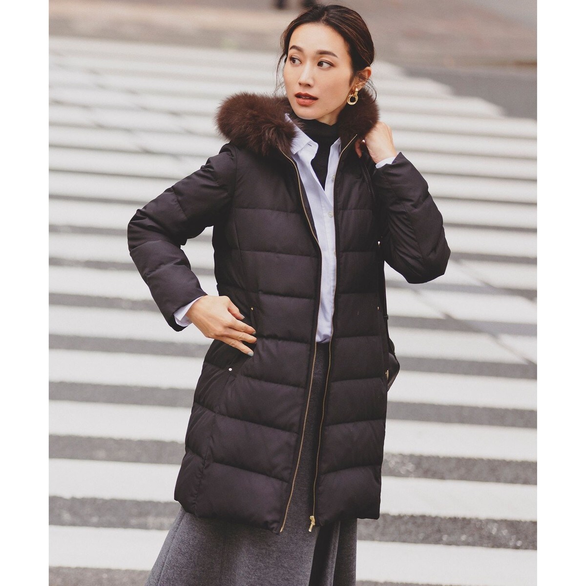 撥水】エコファイバーミックス ロング ダウン | エニィスィス(ANY SIS