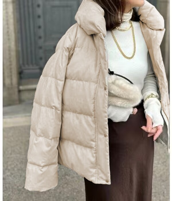 雑誌InRed1月号掲載】細コール2WAY洗えるダウンジャケット【洗濯機で