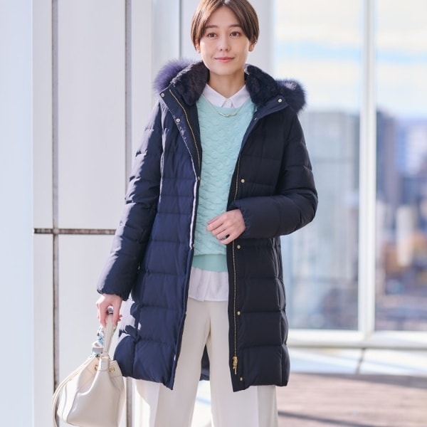 名品／撥水／抗菌防臭】ロング リサイクルダウンコート | インディヴィ