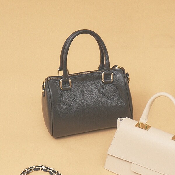 AULENTTI/オウレンティ】 ミニボストンショルダーバッグ◇ | ルージュ