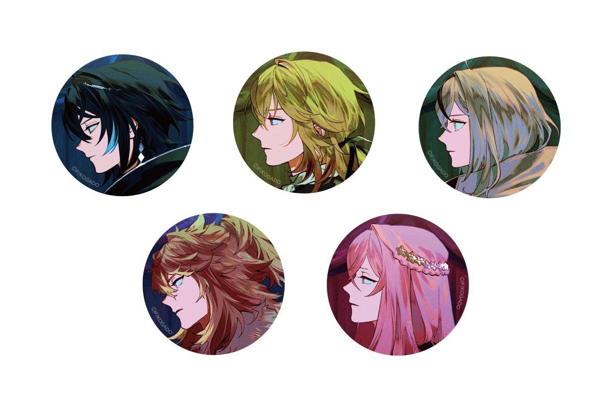 OVER REQUIEMZ】マット缶バッジ-カウントダウンver-(ランダム全5種