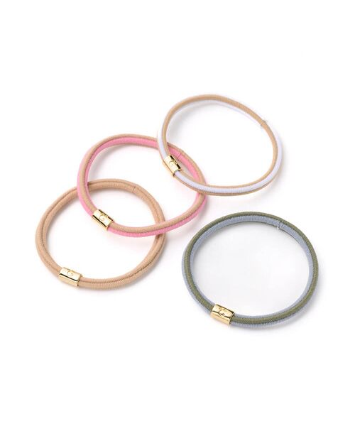 クローバーフープポニー 4本セット （ヘアゴム・シュシュ）｜Complex