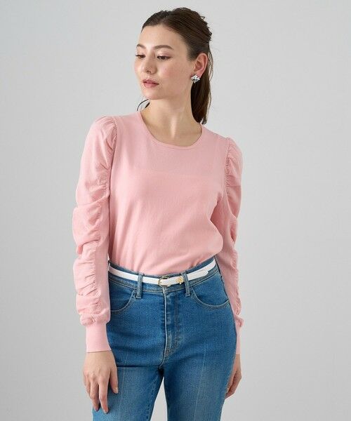 セール】 シアーギャザースリーブ プルオーバー （ニット・セーター