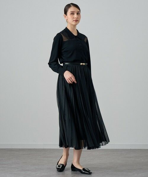 セール】 衿付きシアーレース プルオーバー （その他トップス）｜ANAYI