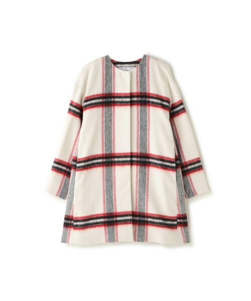 セール】 アルパカシャギーチェックコート （アウター）｜ADORE