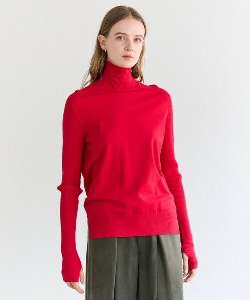 洗える】WILLOW / サムホールハイネックニット （ニット・セーター