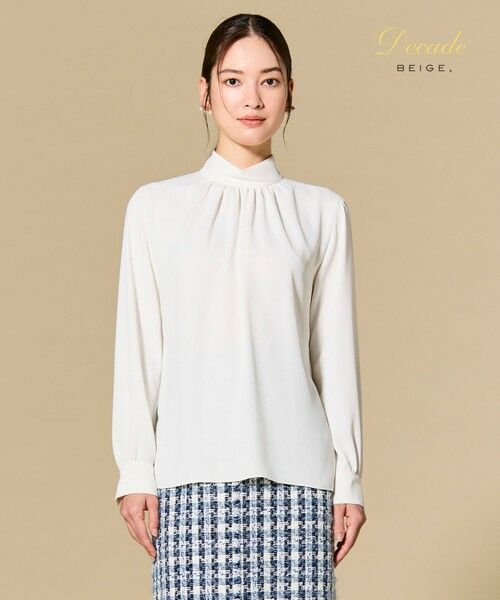EVA / ハイネックロングスリーブブラウス （シャツ・ブラウス）｜BEIGE