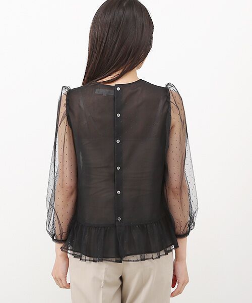 セール】 ドットチュール・ブラウス （シャツ・ブラウス）｜Bilitis