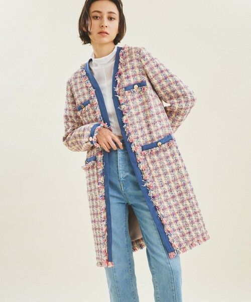 セール】 コンビツイードコート （その他アウター）｜GRACE