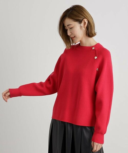 セール】 肩釦ラグランスリーブプルオーバー （ニット・セーター