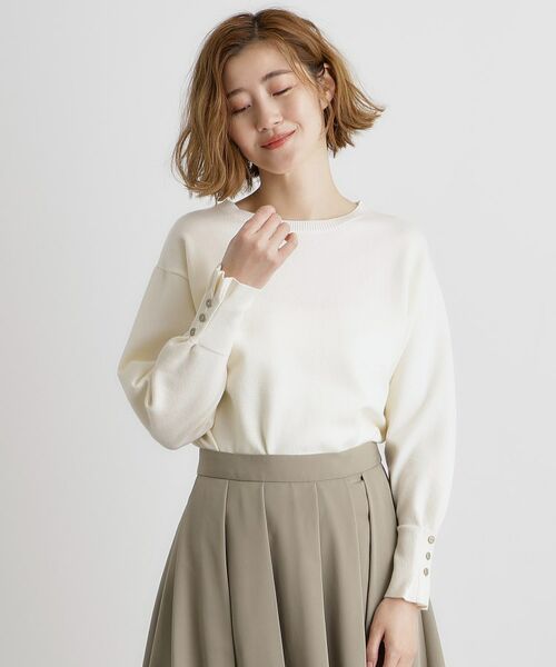 セール】 タックスリーブニット （ニット・セーター）｜grove