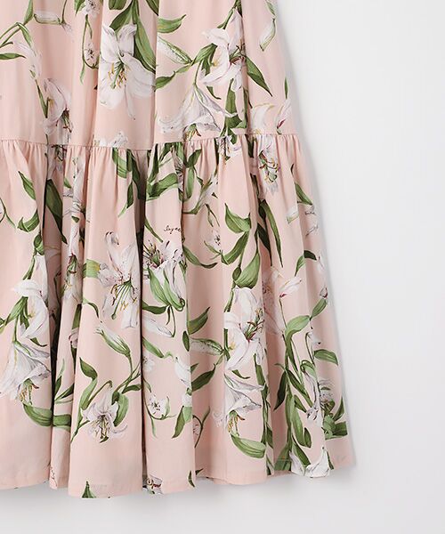 セール】 【OUTLET】ゆりpt.ティアードスカート （ロング・マキシ丈