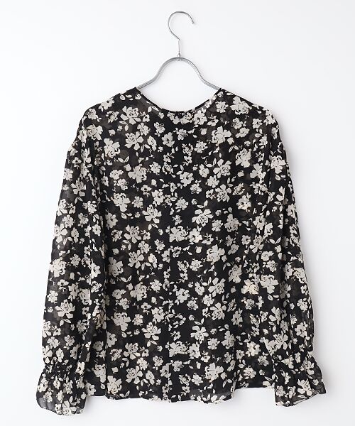 セール】 【OUTLET】くちなし小紋pt.ブラウス （シャツ・ブラウス