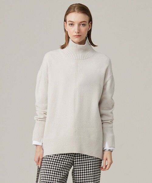 洗える】ソフトカシミヤミックス ハイネックニット （ニット・セーター