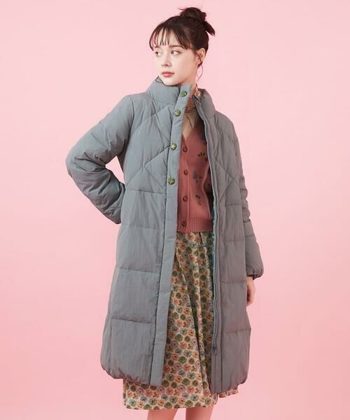 セール】 ナイロンワッシャーロングダウンコート （ダウンジャケット
