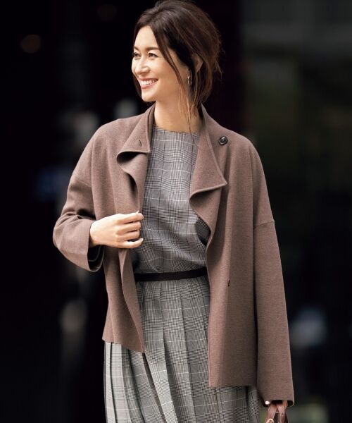 セール】 【マガジン掲載】ウールストレッチ ニットジャケット(検索