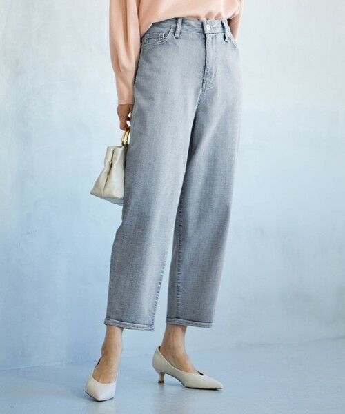 洗える】ウスカルデニム カーブパンツ （デニムパンツ）｜自由区