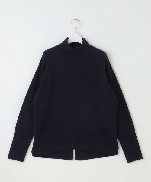 洗える】ウールカシミヤブレンドラメスパンコールハイネック ニット