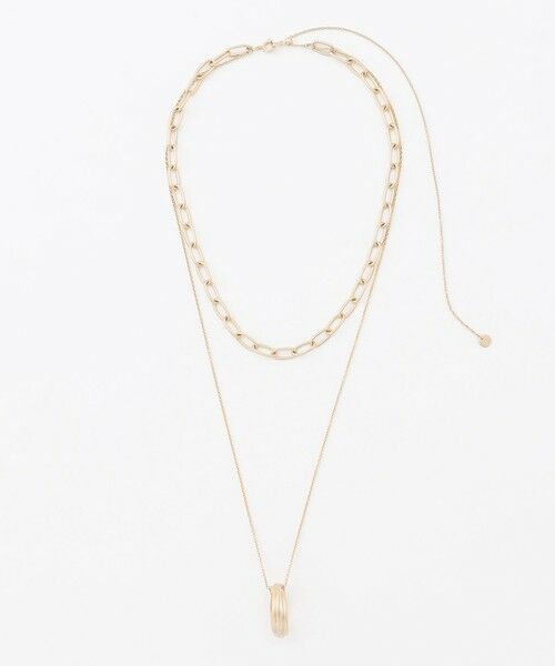 ダブルチェーンリング ネックレス （ネックレス・ペンダント