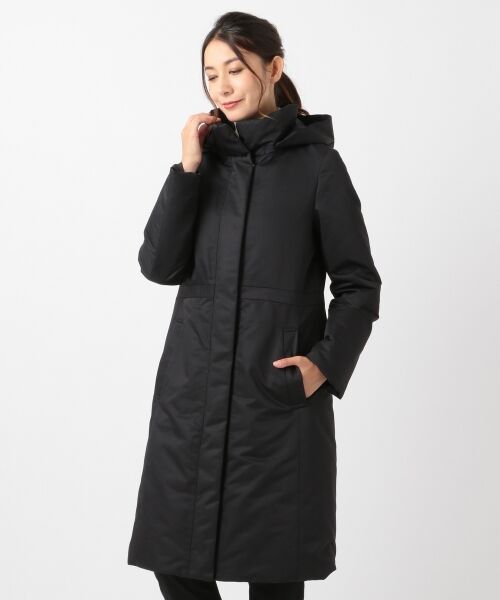 セール】 【中谷美紀 着用】シームレス スタンドカラー ダウンコート