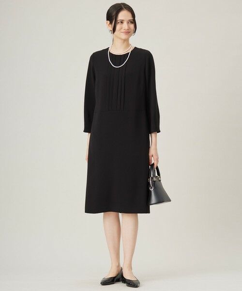 セットアップ対応・洗える】トリアセダブルクロス ワンピース （ロング