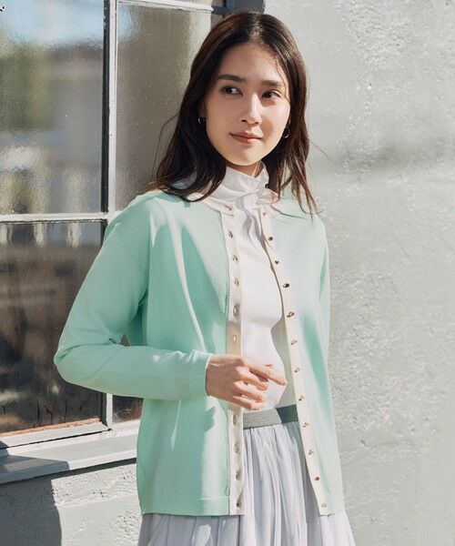 アンサンブル対応・洗える】シャインハイゲージ カーディガン