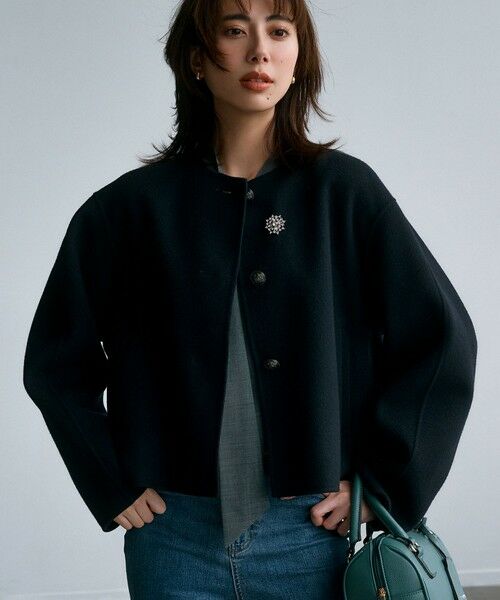 セール】 ウールリバー ノーカラーコート （その他アウター）｜L size