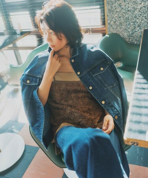 FUDGE掲載/滝沢眞規子さん着用/RED CARD TOKYO×23区】 センタープレス