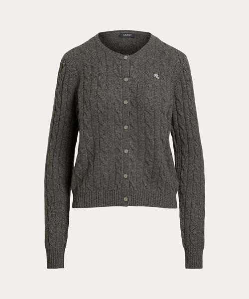 ケーブルニット ウールカシミヤ カーディガン （カーディガン・ボレロ