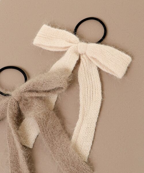 セール】 ニットリボンヘアアクセ （ヘアゴム・シュシュ）｜MAJESTIC