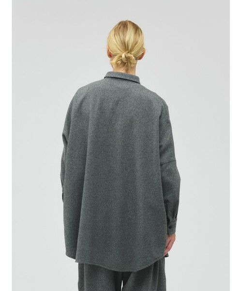 セール】 mizuiro ind ポケット付きワイドシャツ （シャツ・ブラウス