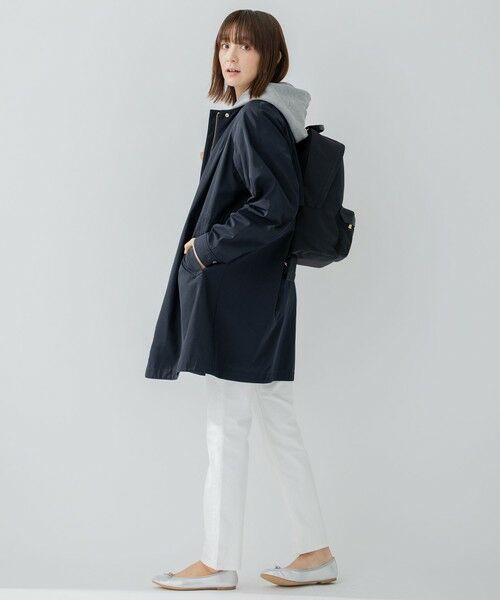 洗える】ライトツイル ノーカラーコート （その他アウター）｜23区