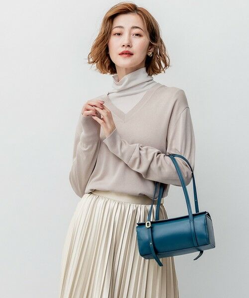 セール】 【洗える】シルクコットン Vネック ニット （ニット