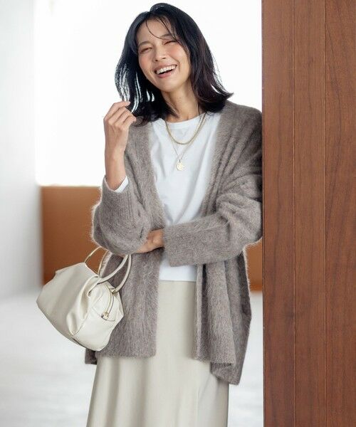 セール】 アルパカシャギー ニット カーディガン （ニット・セーター