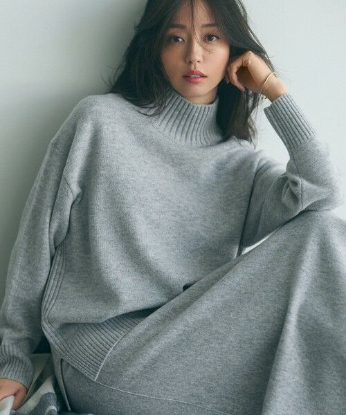 洗える】ウールカシミヤ ハイネック ニット （ニット・セーター）｜23