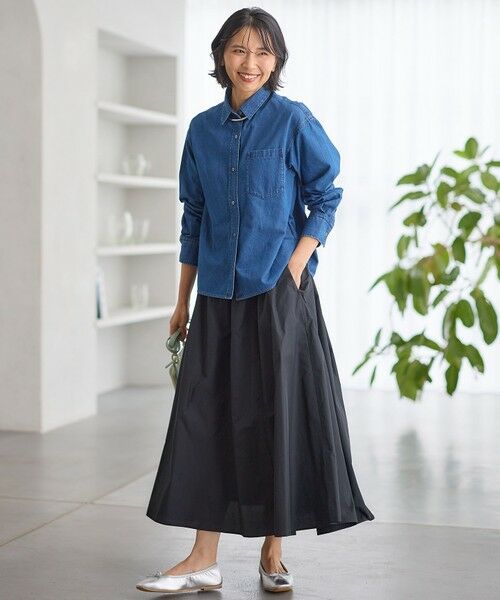 セール】 【洗える】ルミエールタフタ フレアスカート （ミニ・ひざ丈