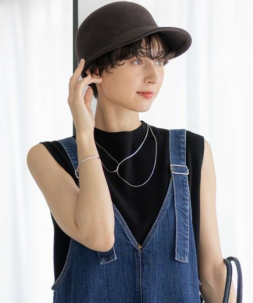 見上愛さん着用】フェルト キャップ （キャップ）｜23区 / ニジュウ