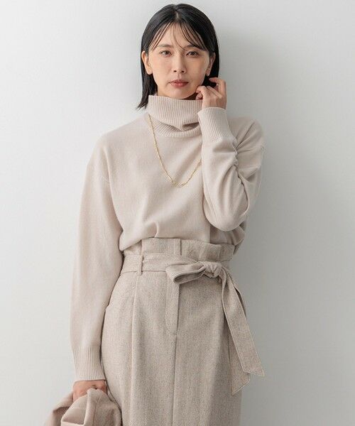 セール】 ピュアカシミヤ タートルネック ニット （ニット・セーター