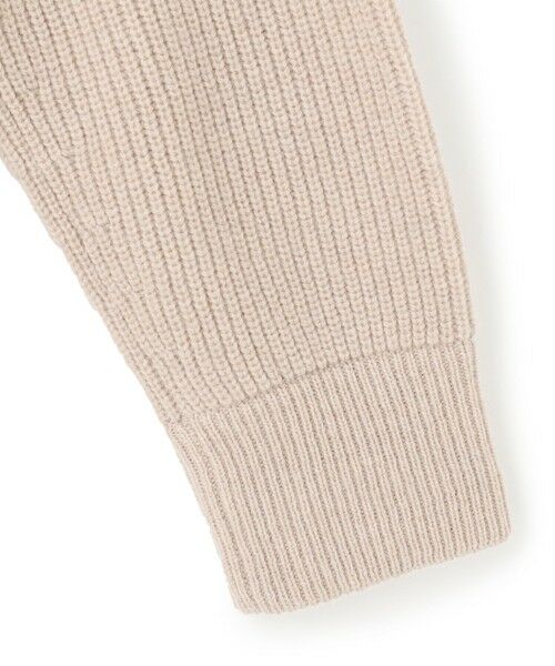 セール】 【洗える】カシミヤブレンド ジップアップ ニットブルゾン