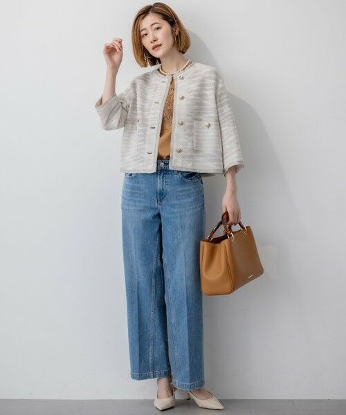 RED CARD TOKYO×23区】デニム ワイドパンツ （デニムパンツ）｜23区