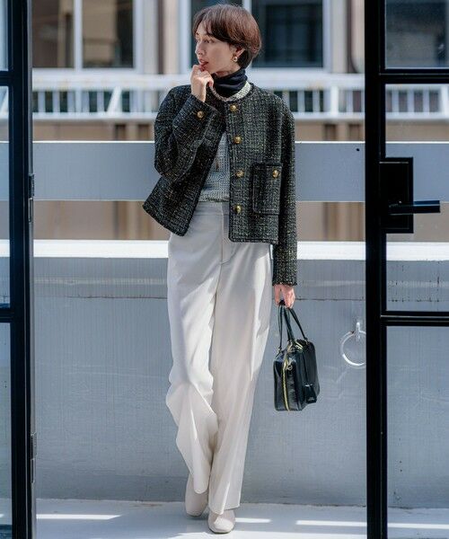 セール】 【洗える】モノクロトーンプリント ブラウス （シャツ