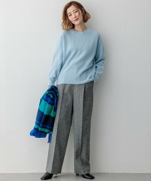 セール】 【洗える】ウールカシミヤ クルーネック ニット （ニット